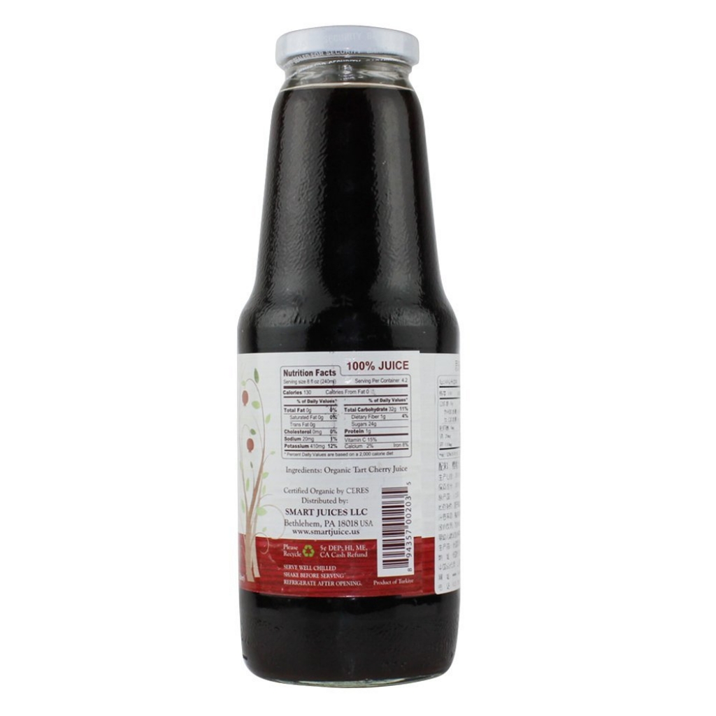 100% Organic Tart Cherry Juice for Natural Wellbeing