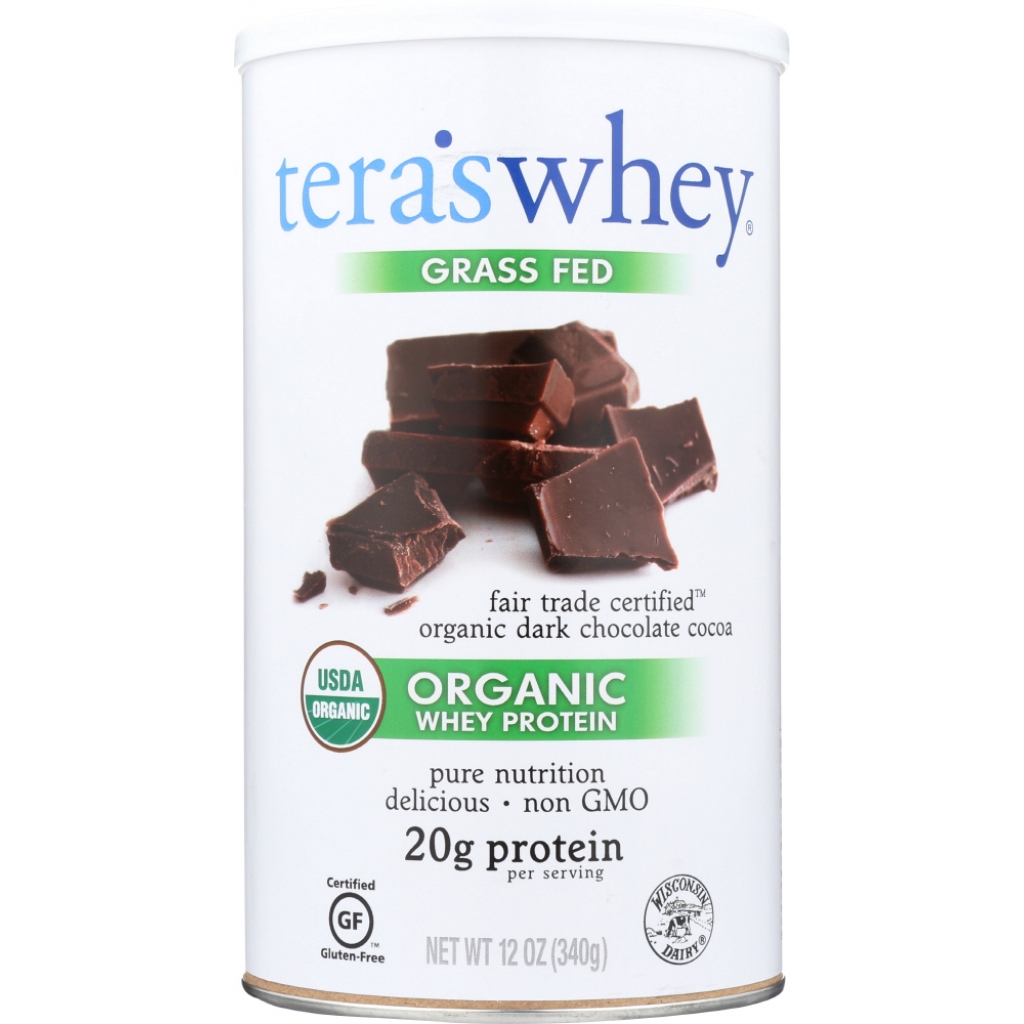 Organic Grass-Fed Whey Protein with Fair Trade Dark Chocolate