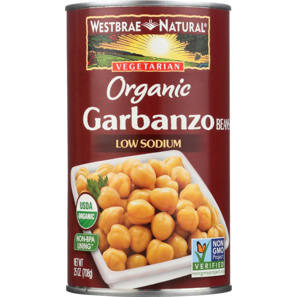 Organic Vegetarian Garbanzo Beans - 25 oz