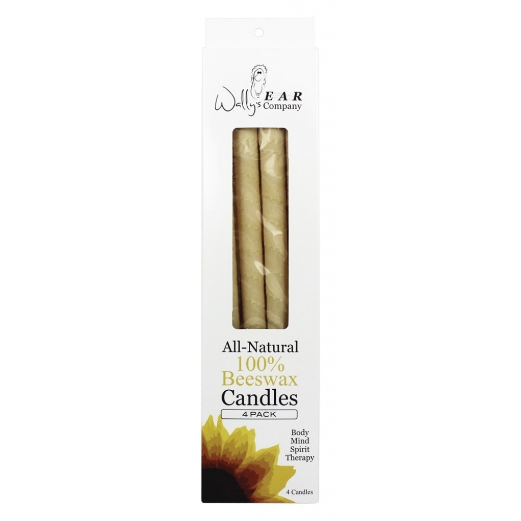 Unscented Beeswax Ear Candles - 4 Candles