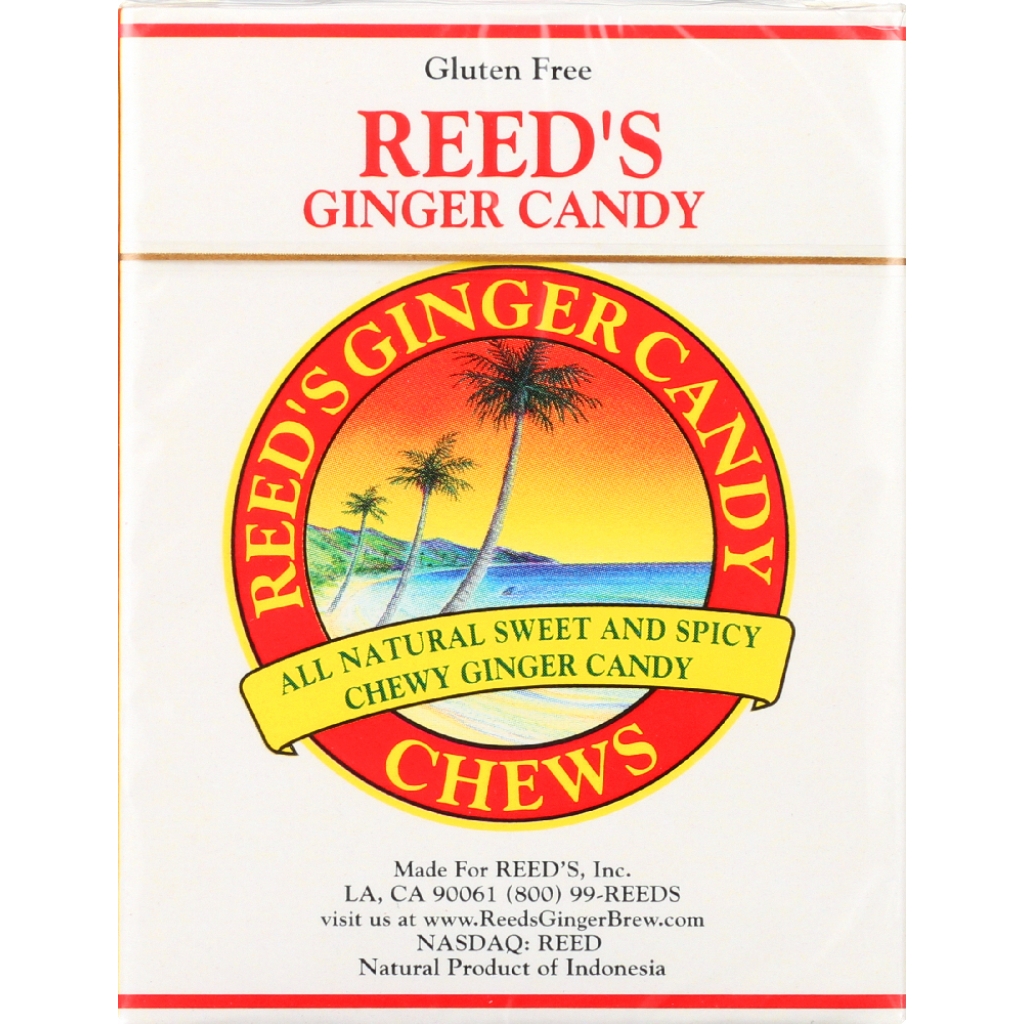 Reeds Ginger Chew Candy Rolls - 2 oz