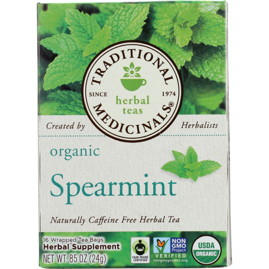 Organic Spearmint Herbal Tea - Naturally Caffeine-Free