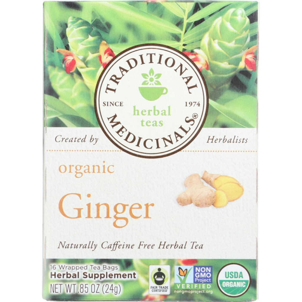 Organic Ginger Herbal Tea - Digestive Support