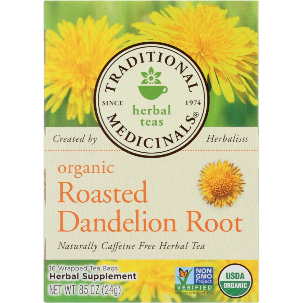 Roasted Dandelion Root Herbal Tea, 16 Bags