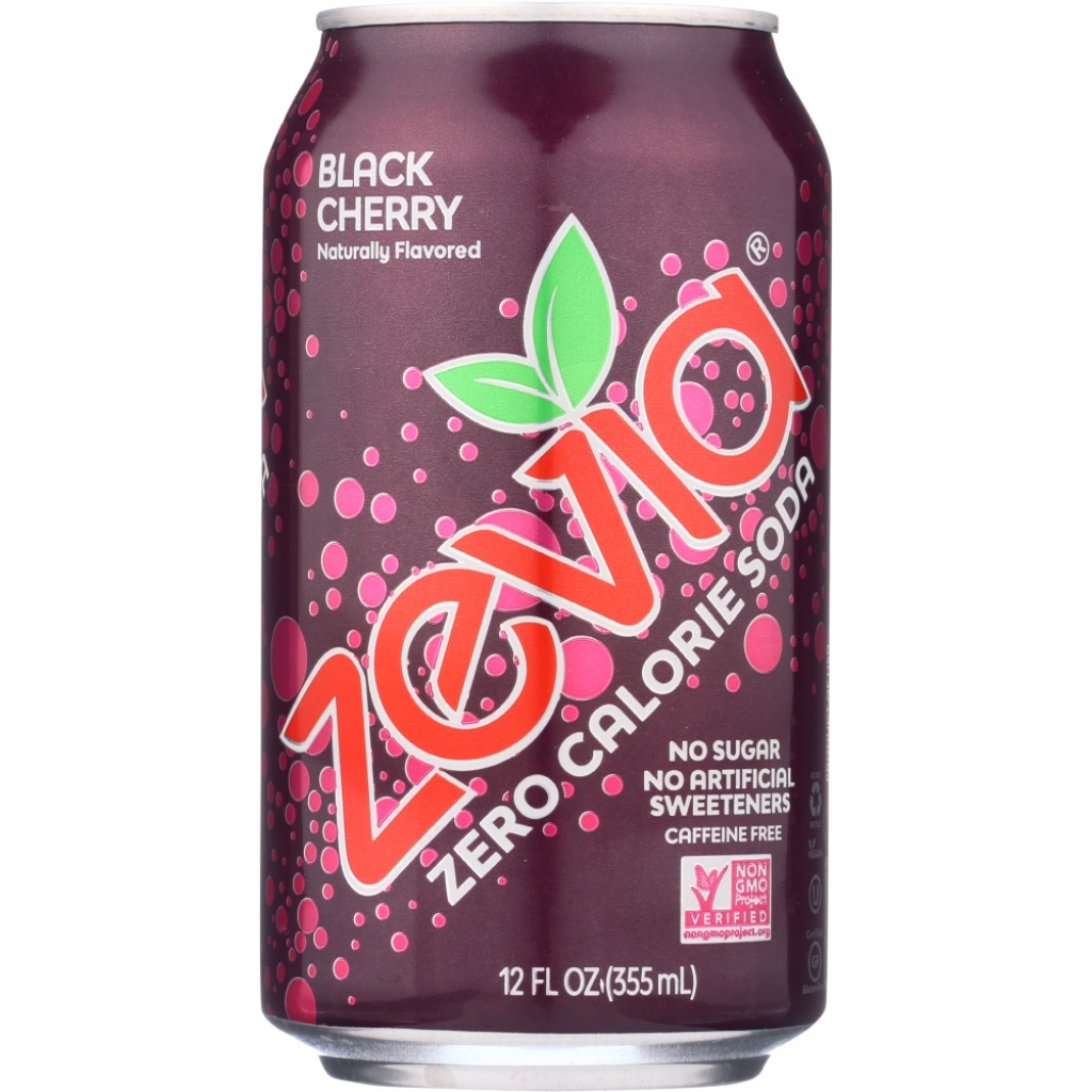 Zevia Black Cherry Soda 6-Pack - 72 fl oz