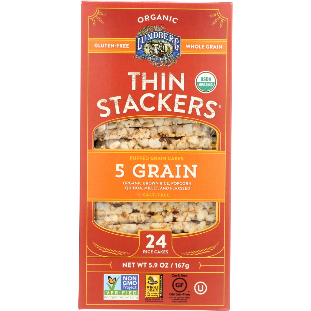 Thin Stackers 5 Grain Rice Cakes: Light and Flavorful Snack