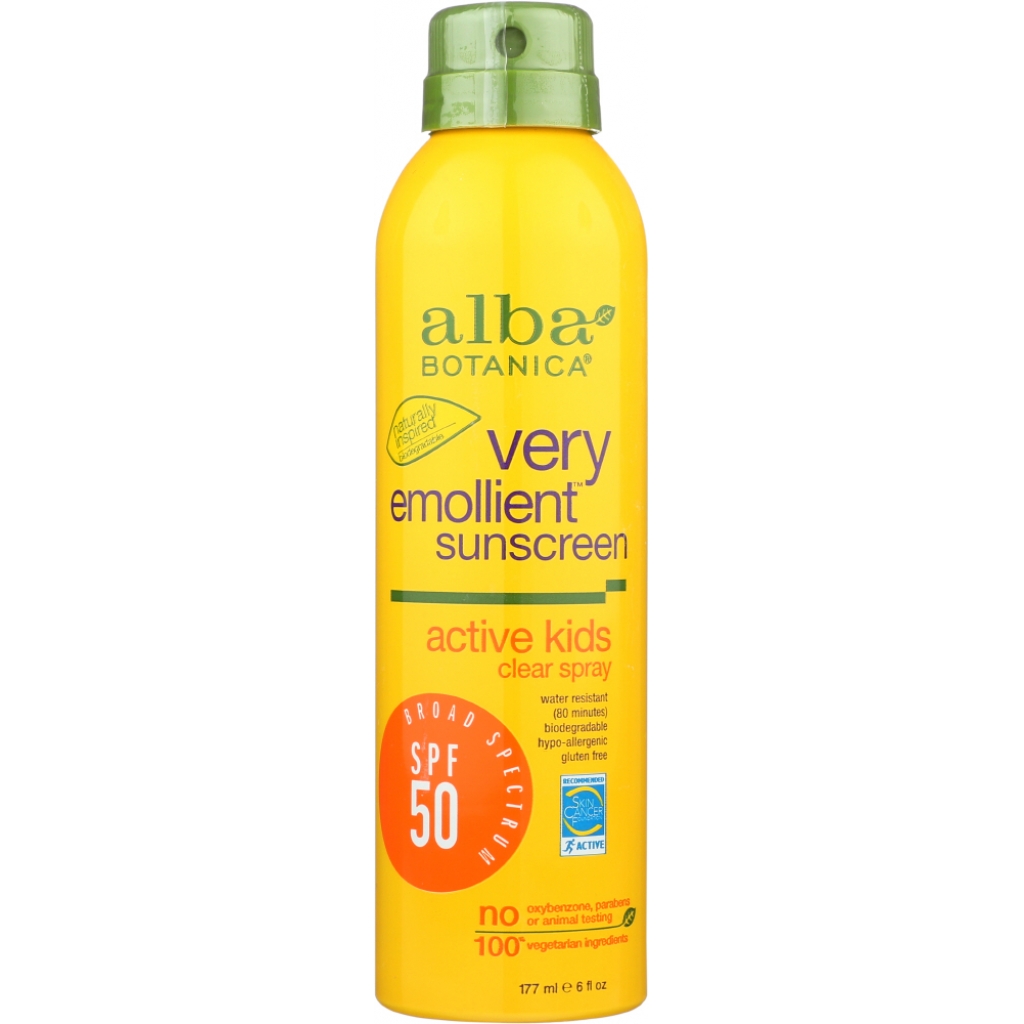 Alba Botanica Kids Spray Sunscreen SPF 50 - 6 oz