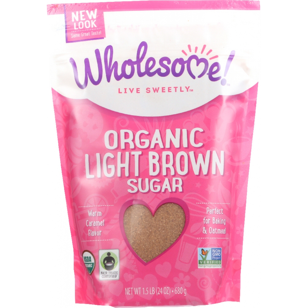 Organic Light Brown Sugar, 24 oz