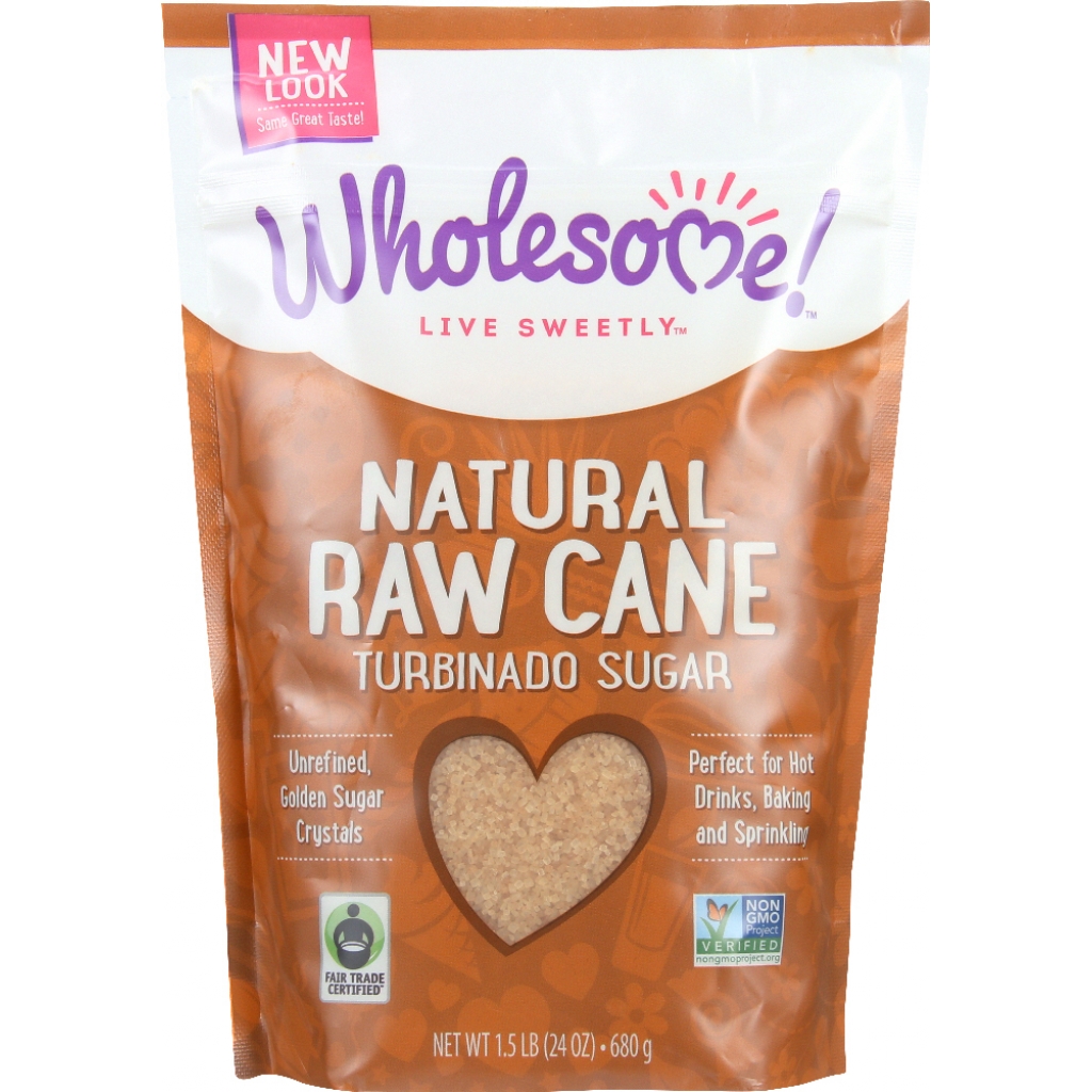 Organic Raw Cane Turbinado Sugar, 24 oz