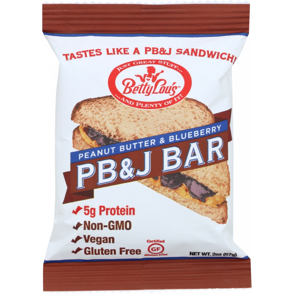 Betty Lou's Gluten-Free PB&J Bar - Blueberry