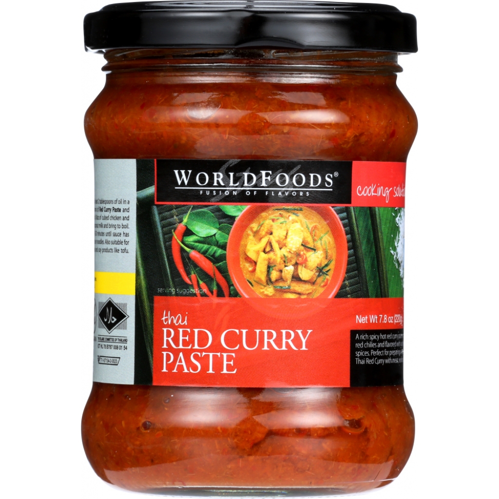 Spicy Hot Thai Red Curry Paste, 7.8 Oz