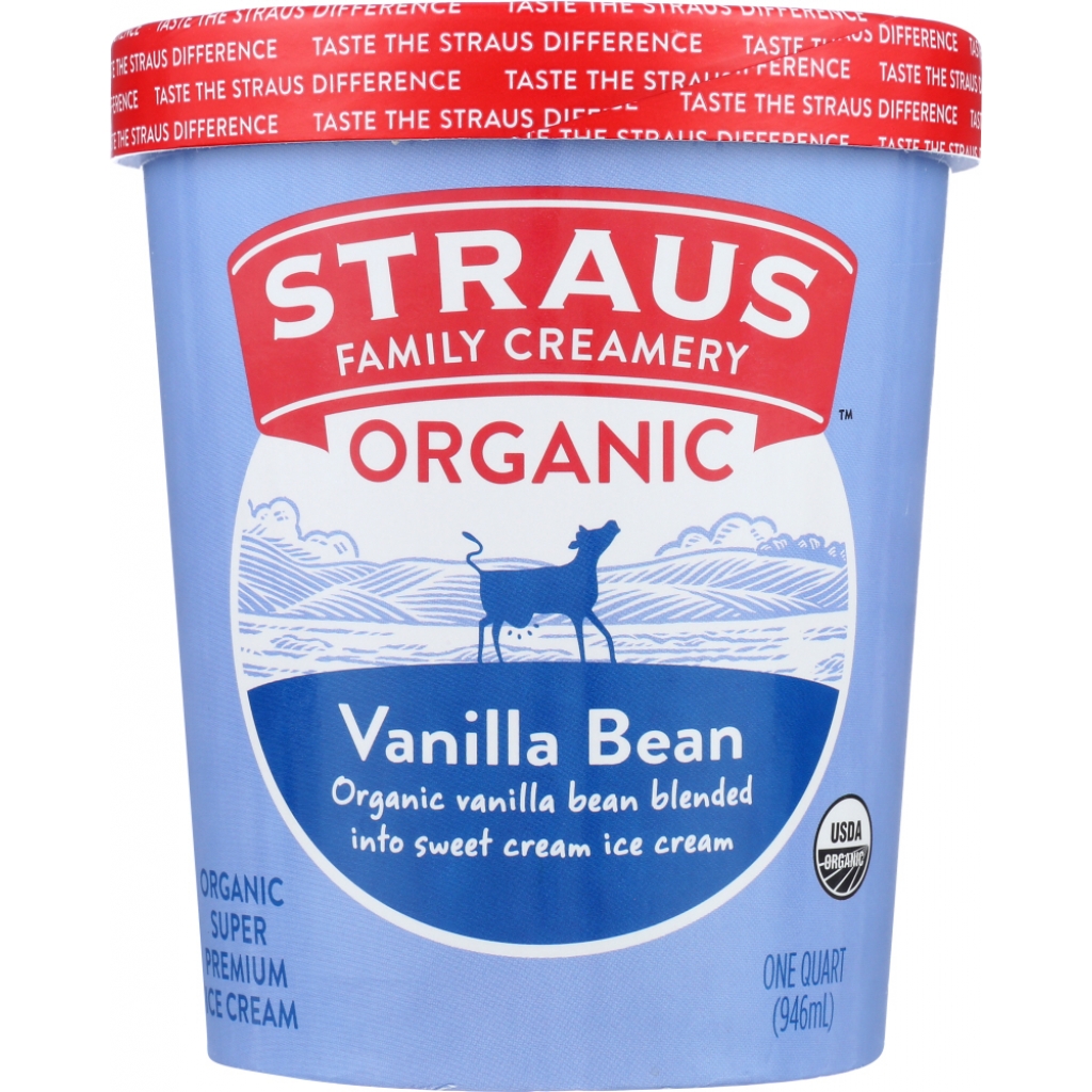 Organic Vanilla Bean Ice Cream, 1 quart