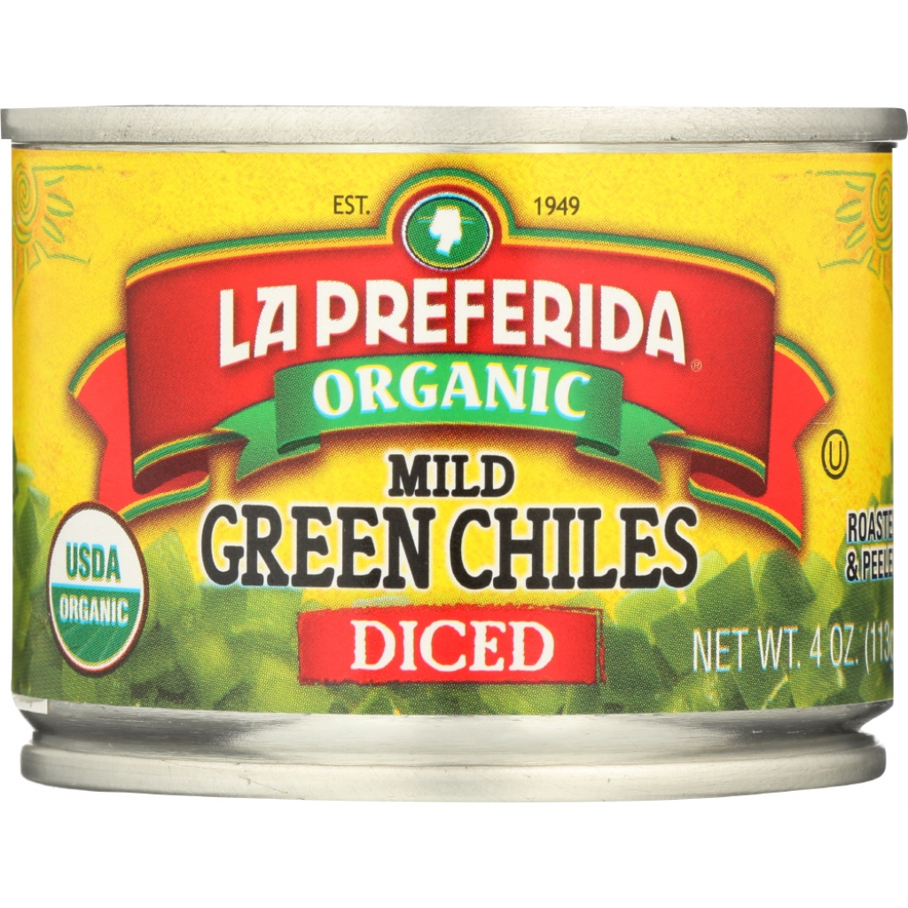 Organic Diced Green Chiles - Versatile Kitchen Staple