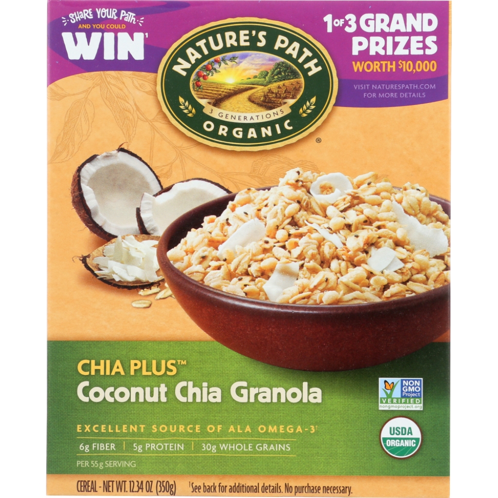 Organic Chia Plus Coconut Granola Cereal - 12.34 oz