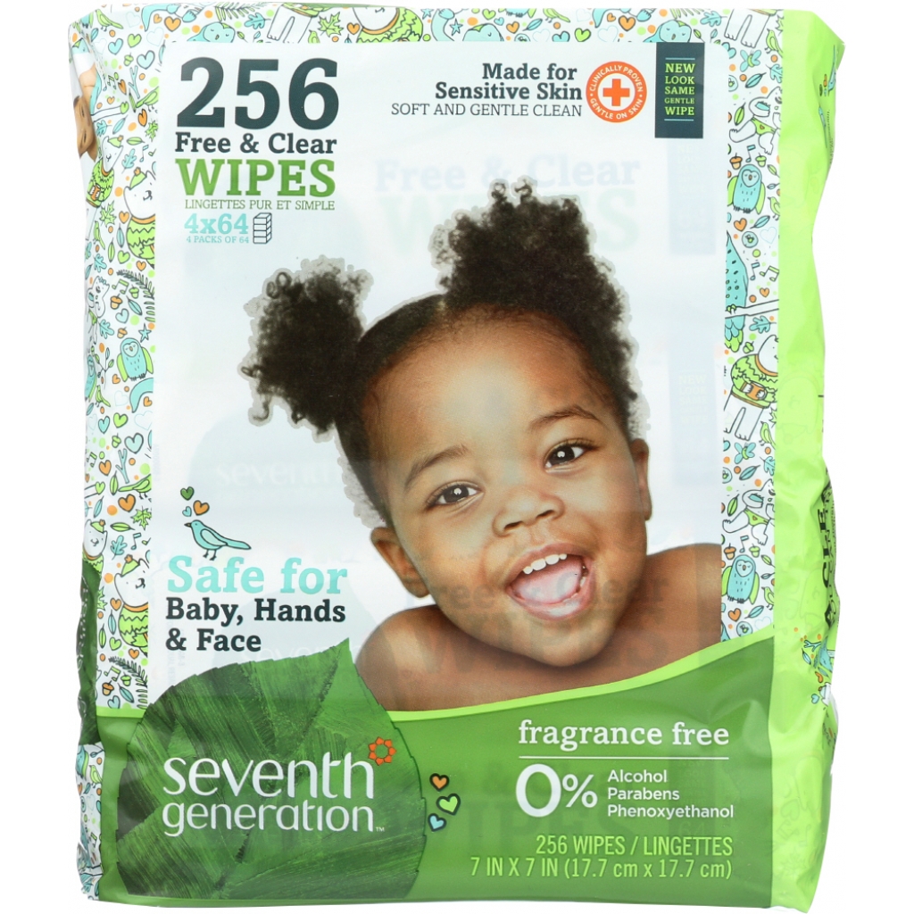 Baby Free and Clear Wipes Refill (256 Wipes)