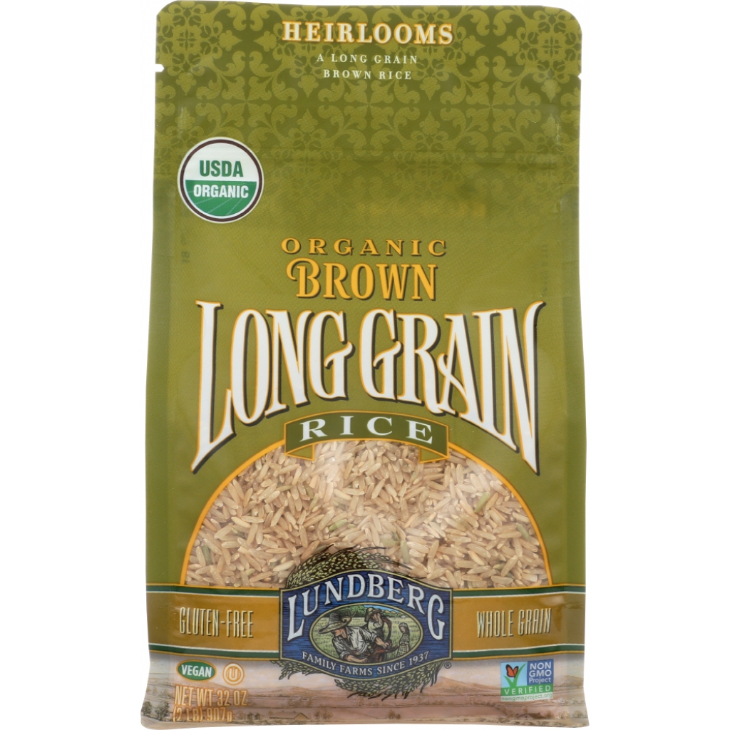 USDA Organic Long Grain Brown Rice - 2 lb