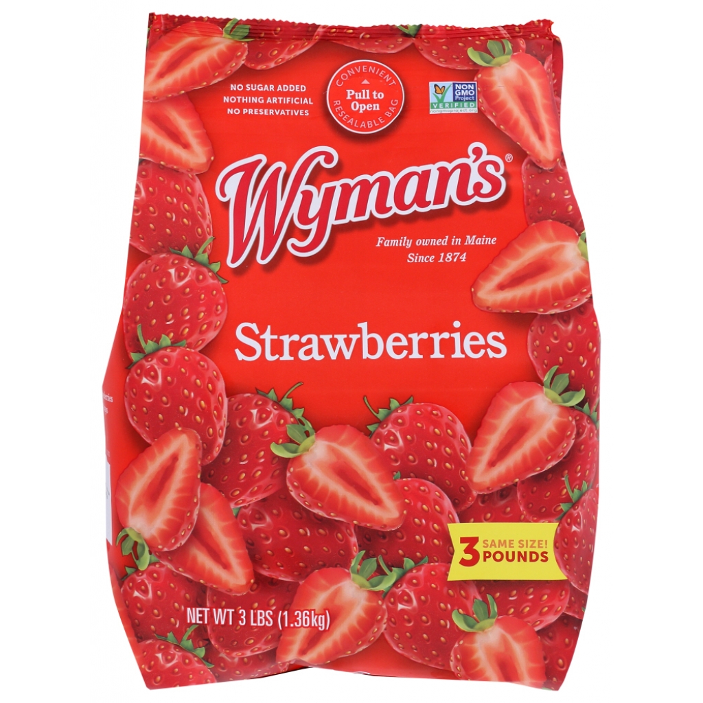 Premium Fresh Frozen Strawberries, 3 lb