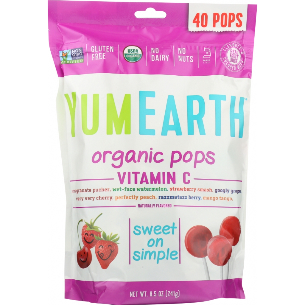 Organic Vitamin C Pops - 40+ Pops, 8.5 Oz