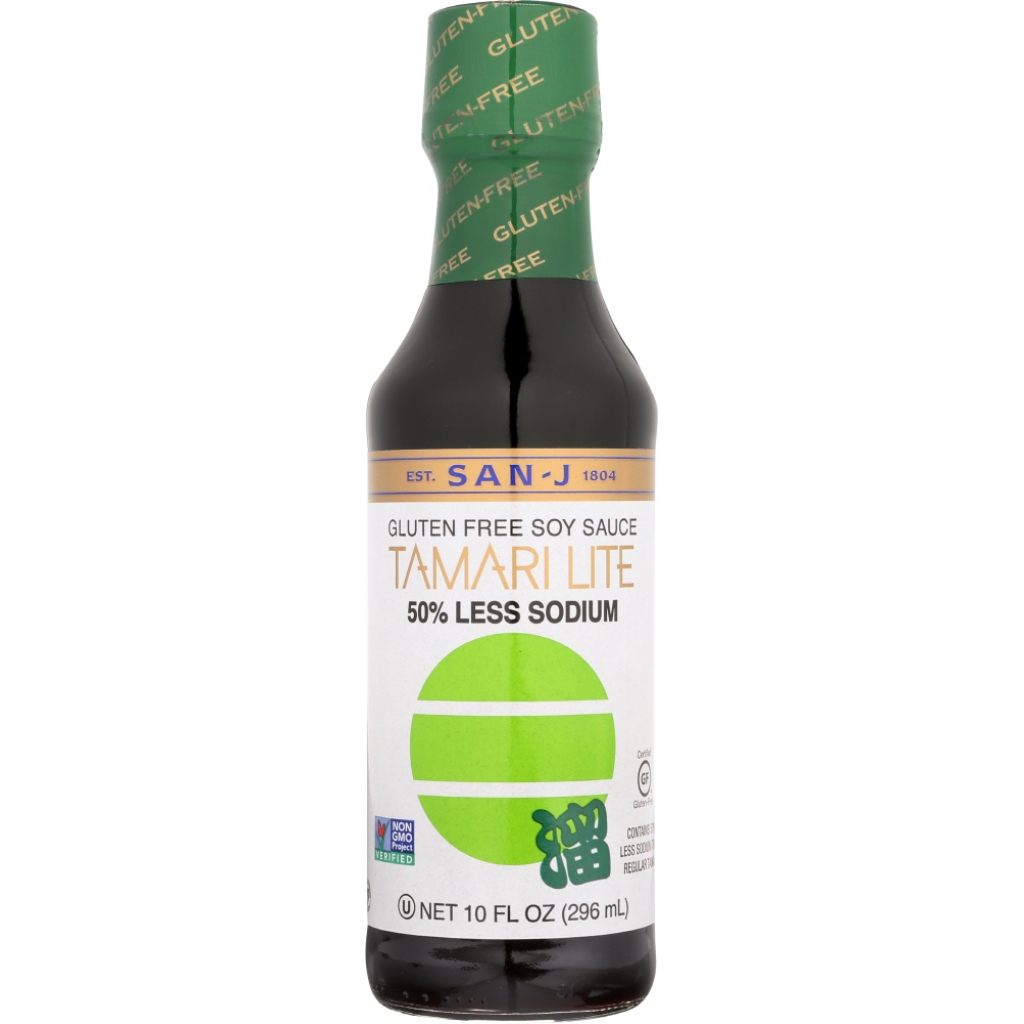 San-J Gluten Free Lite Tamari Sauce, 10 oz