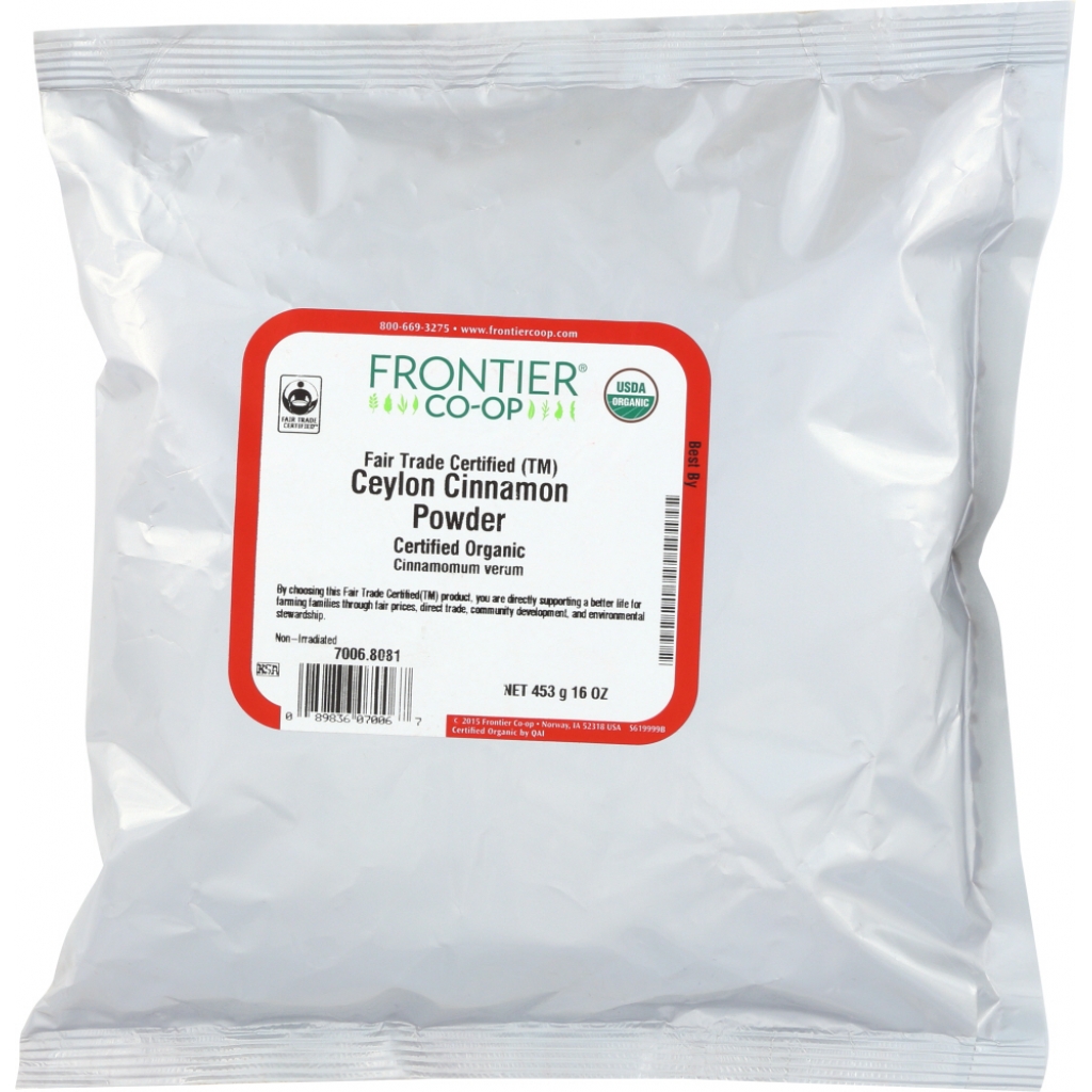 Organic Powdered Ceylon Cinnamon - 16 oz