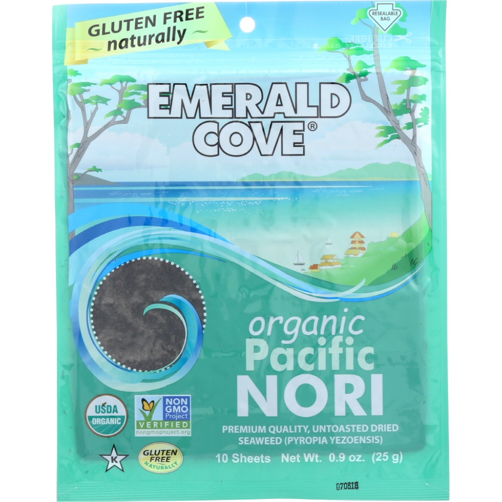 Organic Untoasted Nori Sheets - 10 pc