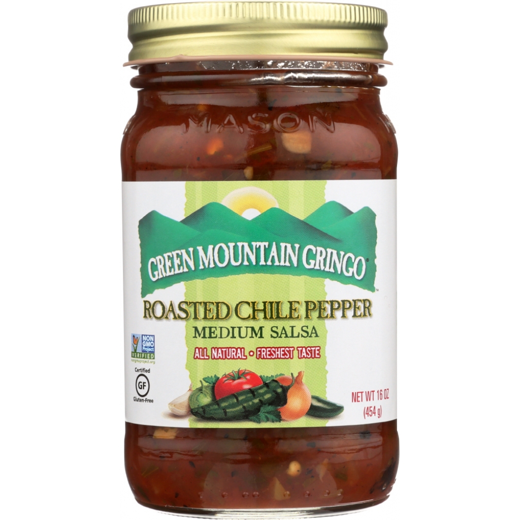 Medium Roasted Chile Pepper Salsa, 16 oz