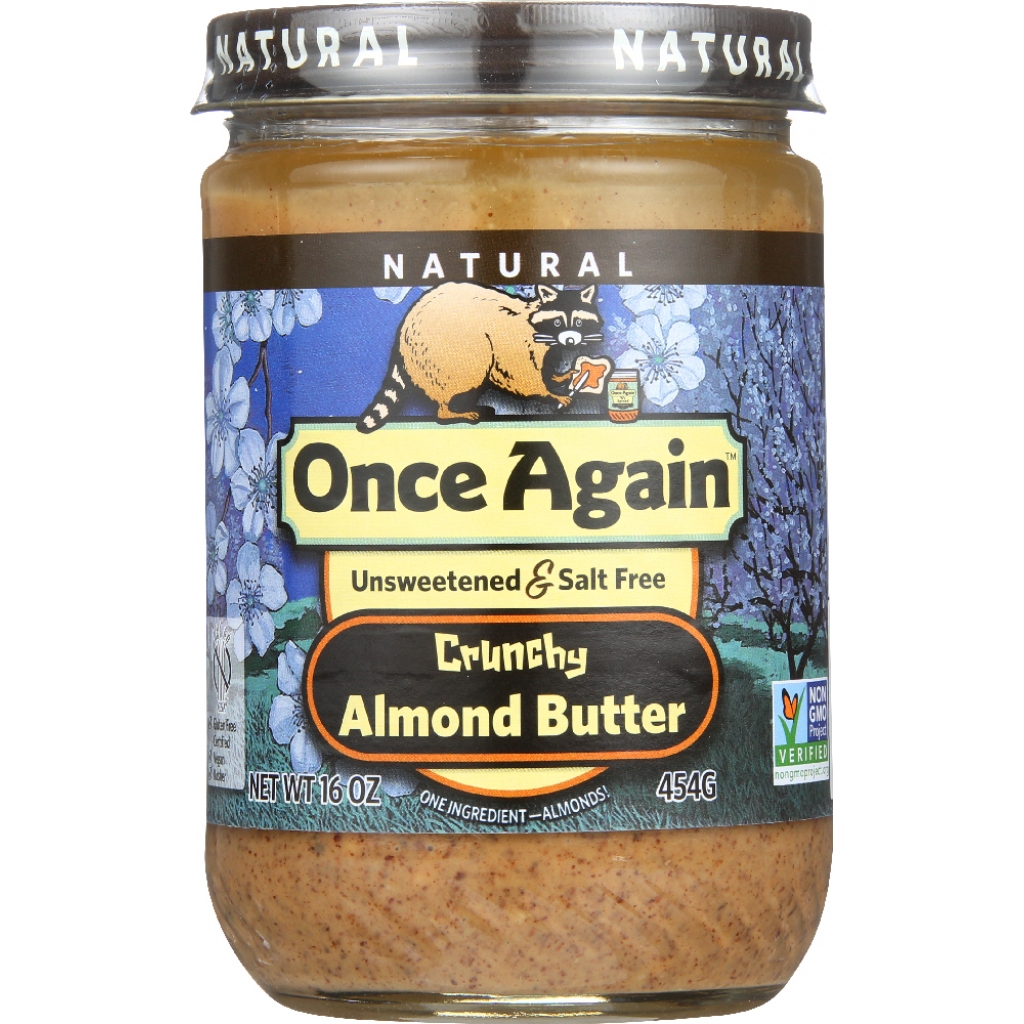 Organic Crunchy Almond Butter, 16 oz