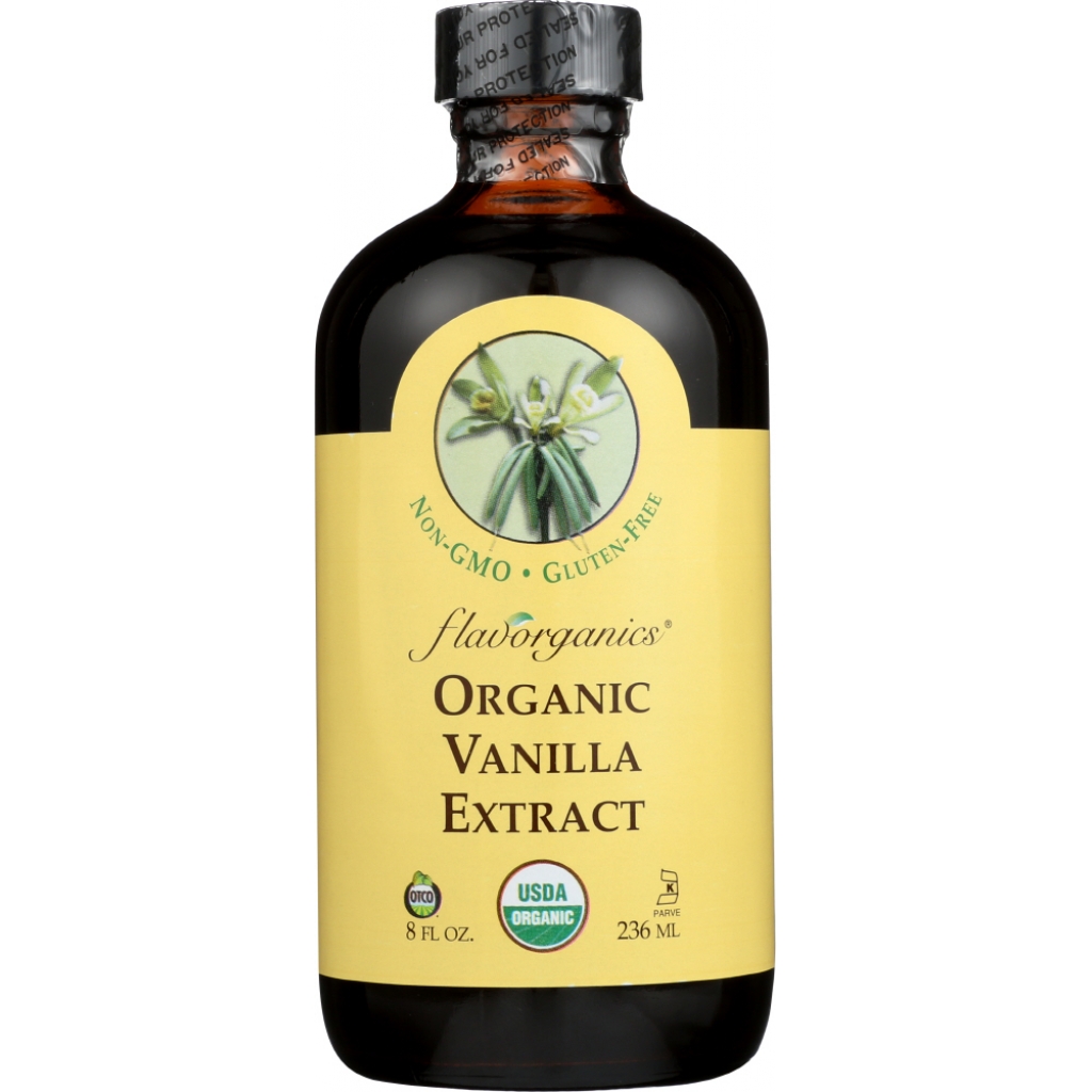 Flavorganics Organic Vanilla Extract, 8 oz