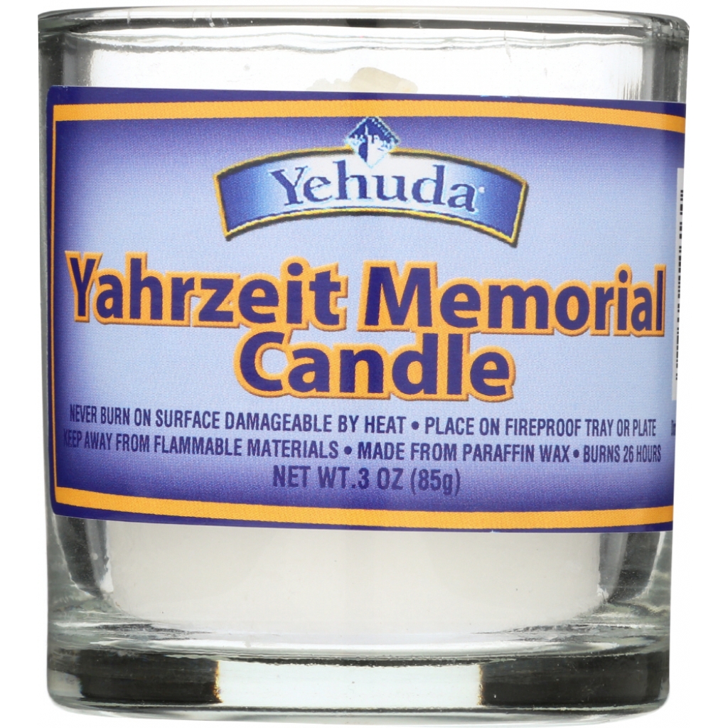 Yahrzeit Memorial Candle Glass Tumbler