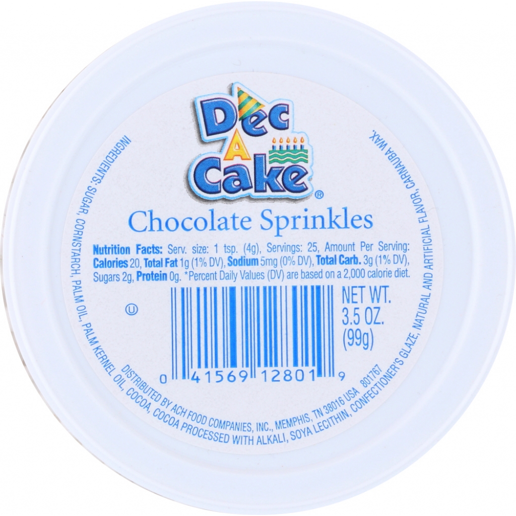 Chocolate Cup Sprinkles - 3.5 oz