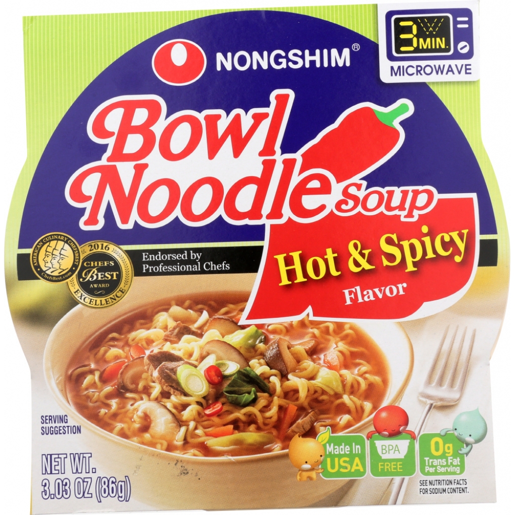 Hot Spicy Noodle Soup Bowl, 3.03 oz