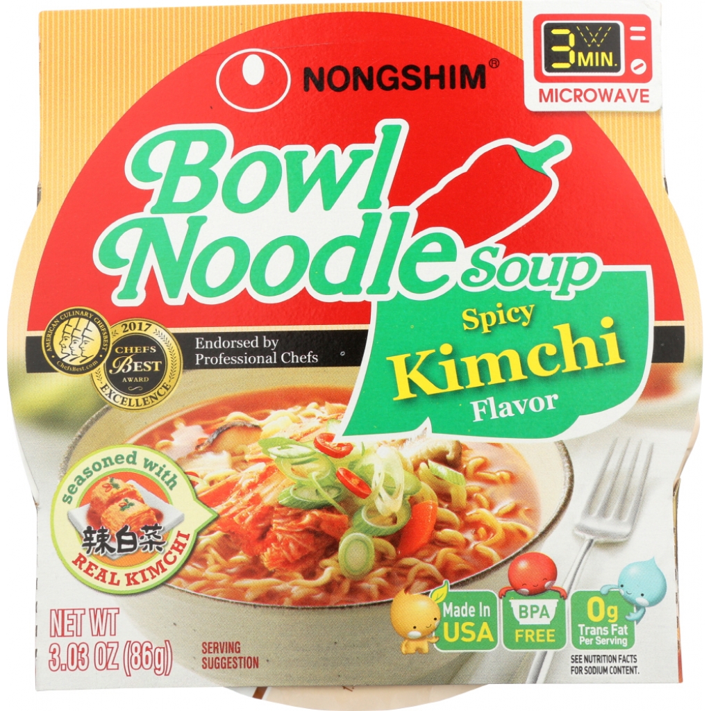 Spicy Kimchi Noodle Soup Bowl, 3.03 oz