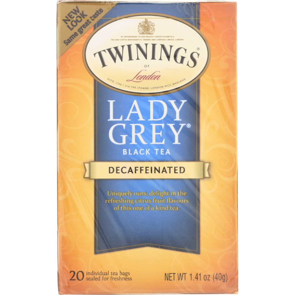 Decaffeinated Lady Grey Black Tea, 20 bags