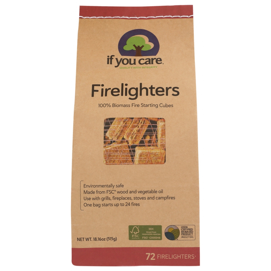 100% Biomass Firelighters, 72 pk