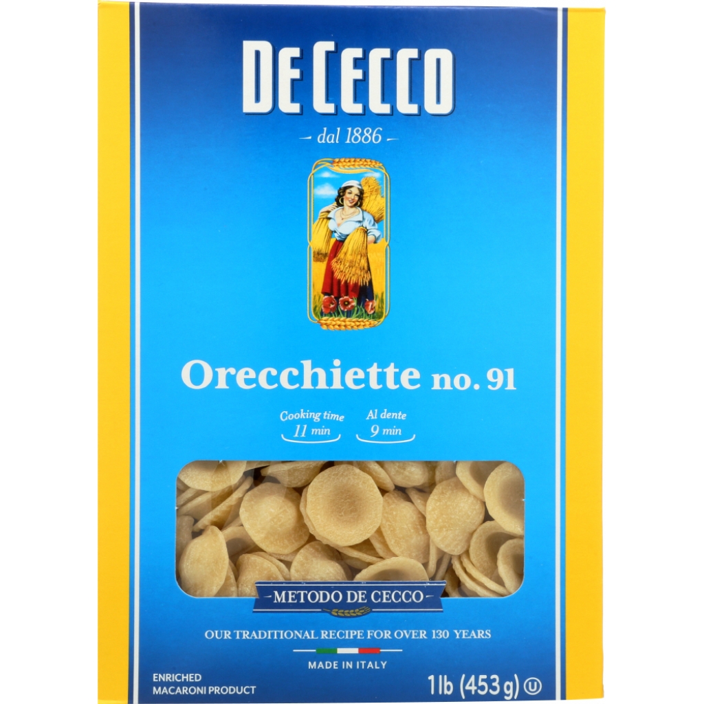 Authentic Apulian Orecchiette Pasta - 16 oz