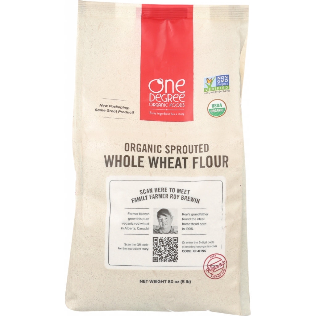 Organic Whole Wheat Sprouted Flour - 80 oz