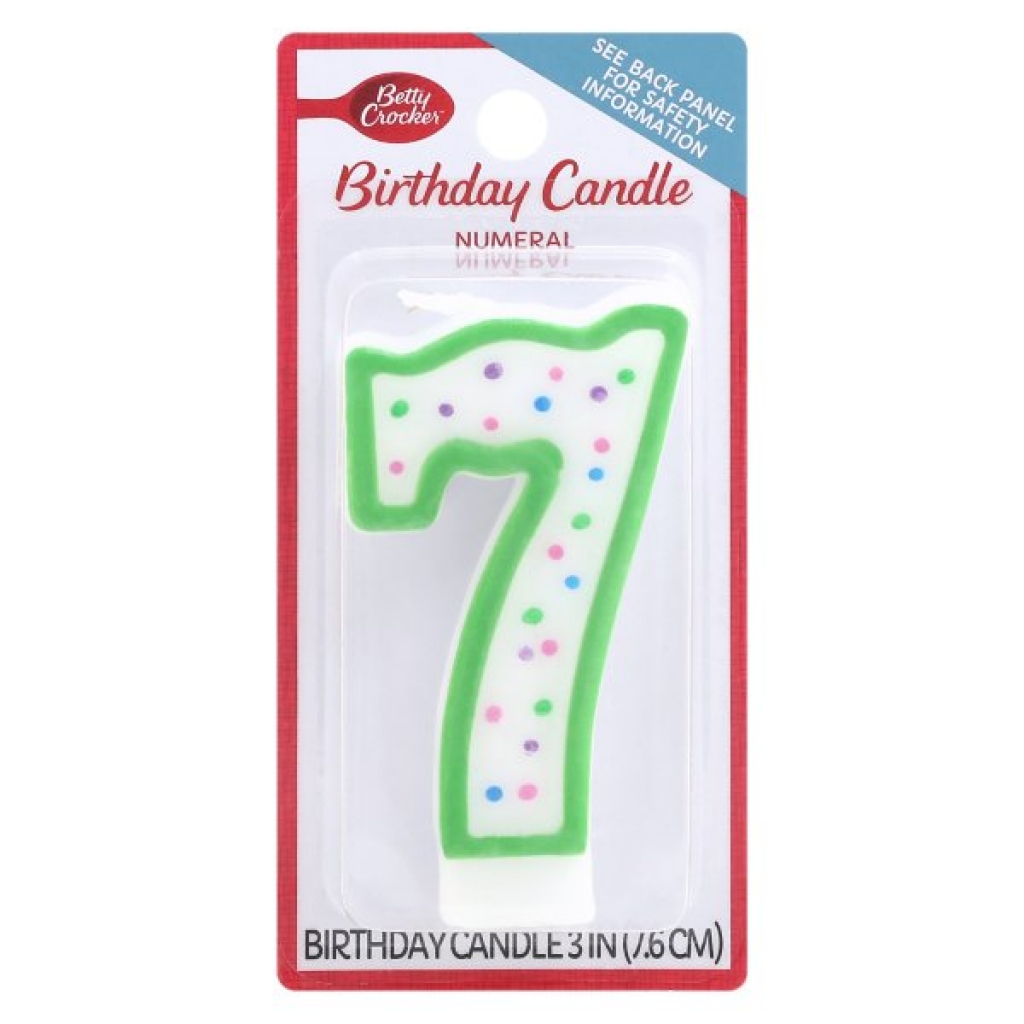 Birthday Candle Numeral 7