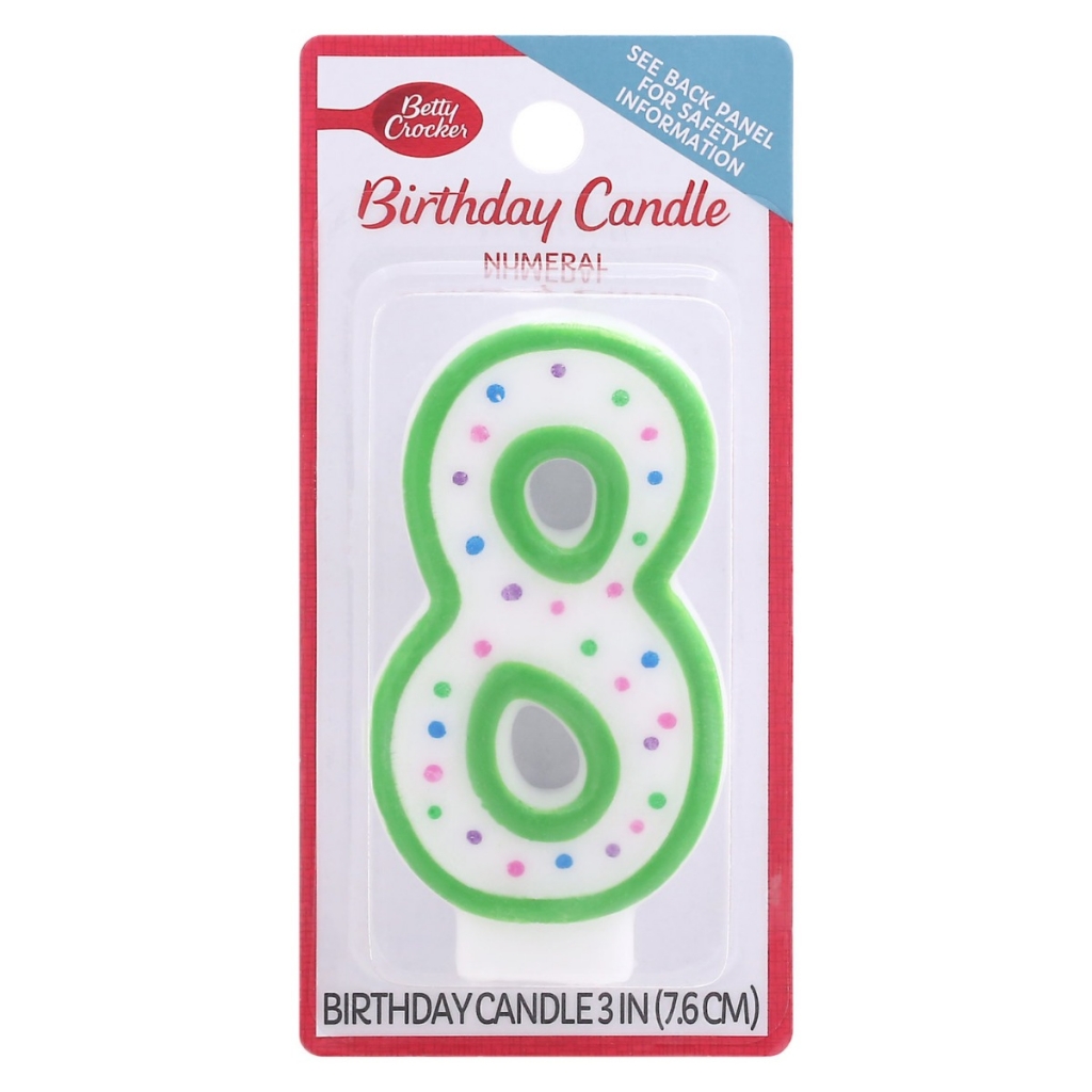 Birthday Candle Numeral 8