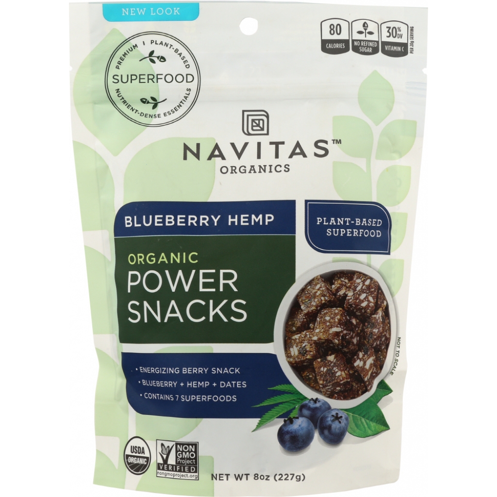 Blueberry Hemp Power Snacks, 8 oz