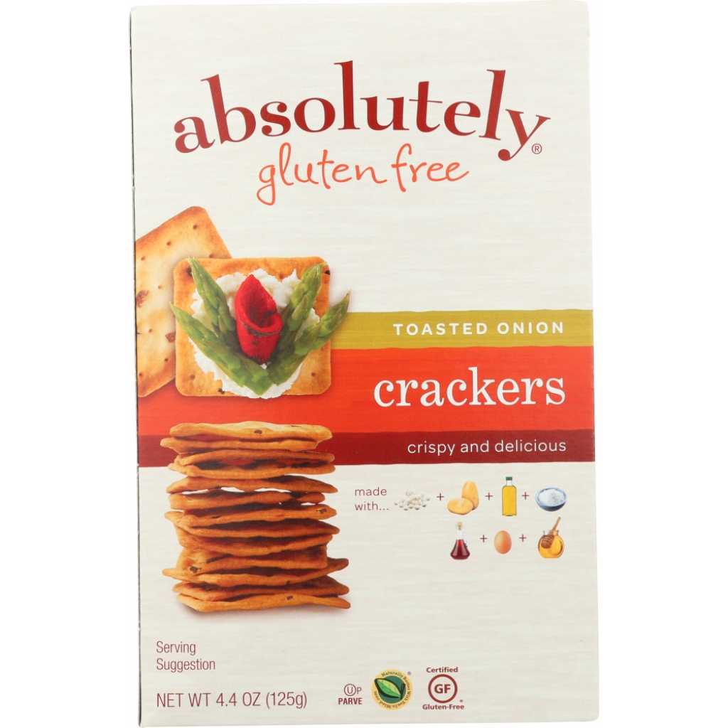 Gluten Free Toasted Onion Crackers - Irresistible Snack