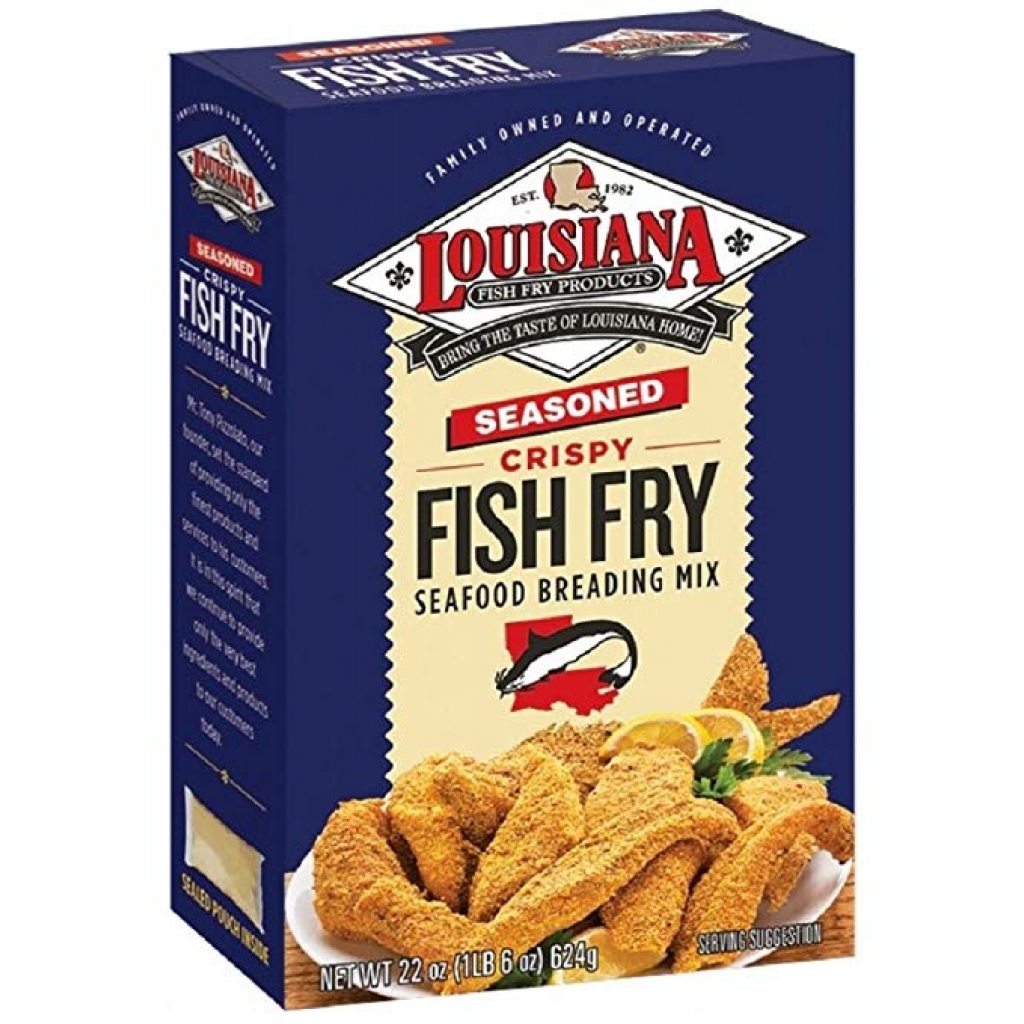 Seasoned Crispy Fish Fry Seafood Breading Mix 22 oz