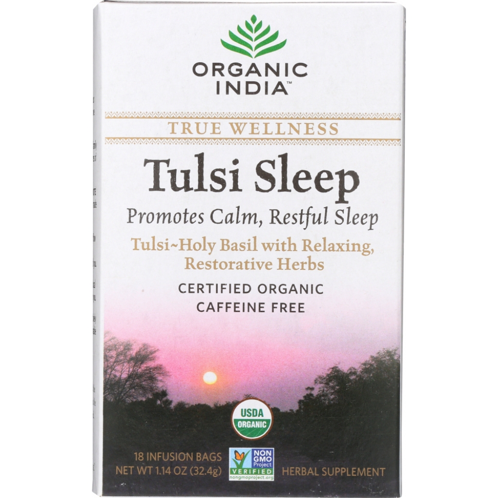 Organic Tulsi Sleep Wellness Tea - Herbal Infusion