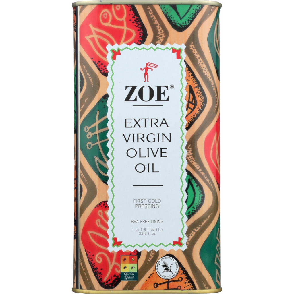 Zoe Premium Olive Oil, Tin, 33.8 oz