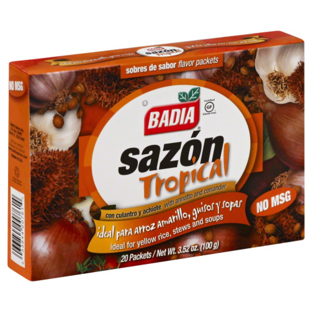 Badia Sazon Tropical with Cilantro, 20 Pack, 3.5 oz