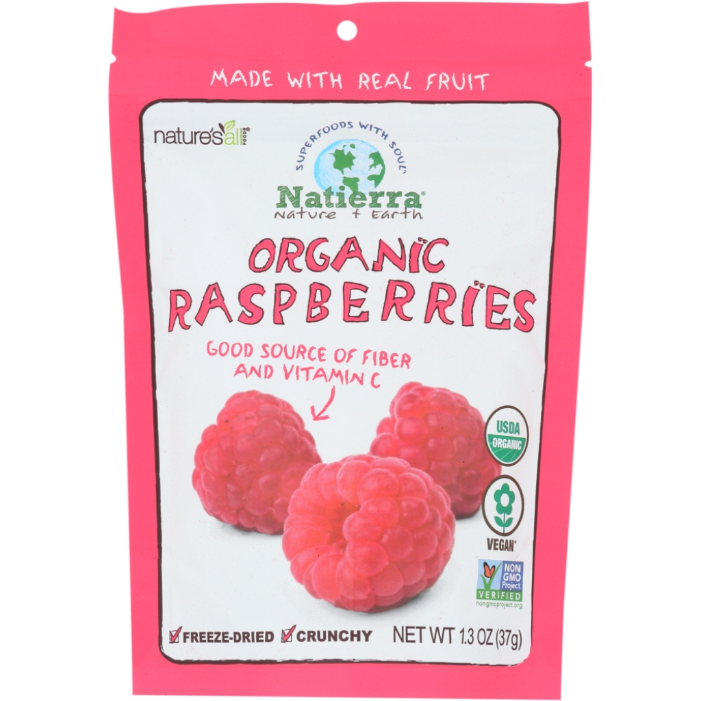 Natierra Organic Freeze Dried Raspberries - 1.3 oz