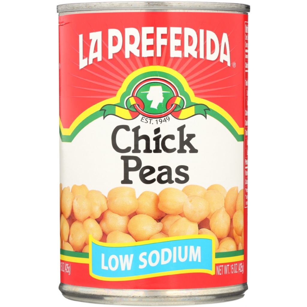 Low Sodium Chick Peas Beans - 15 oz