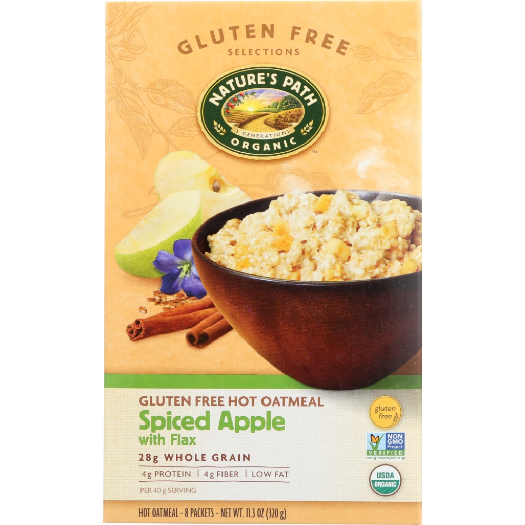 Gluten-Free Spiced Apple with Flax Oatmeal