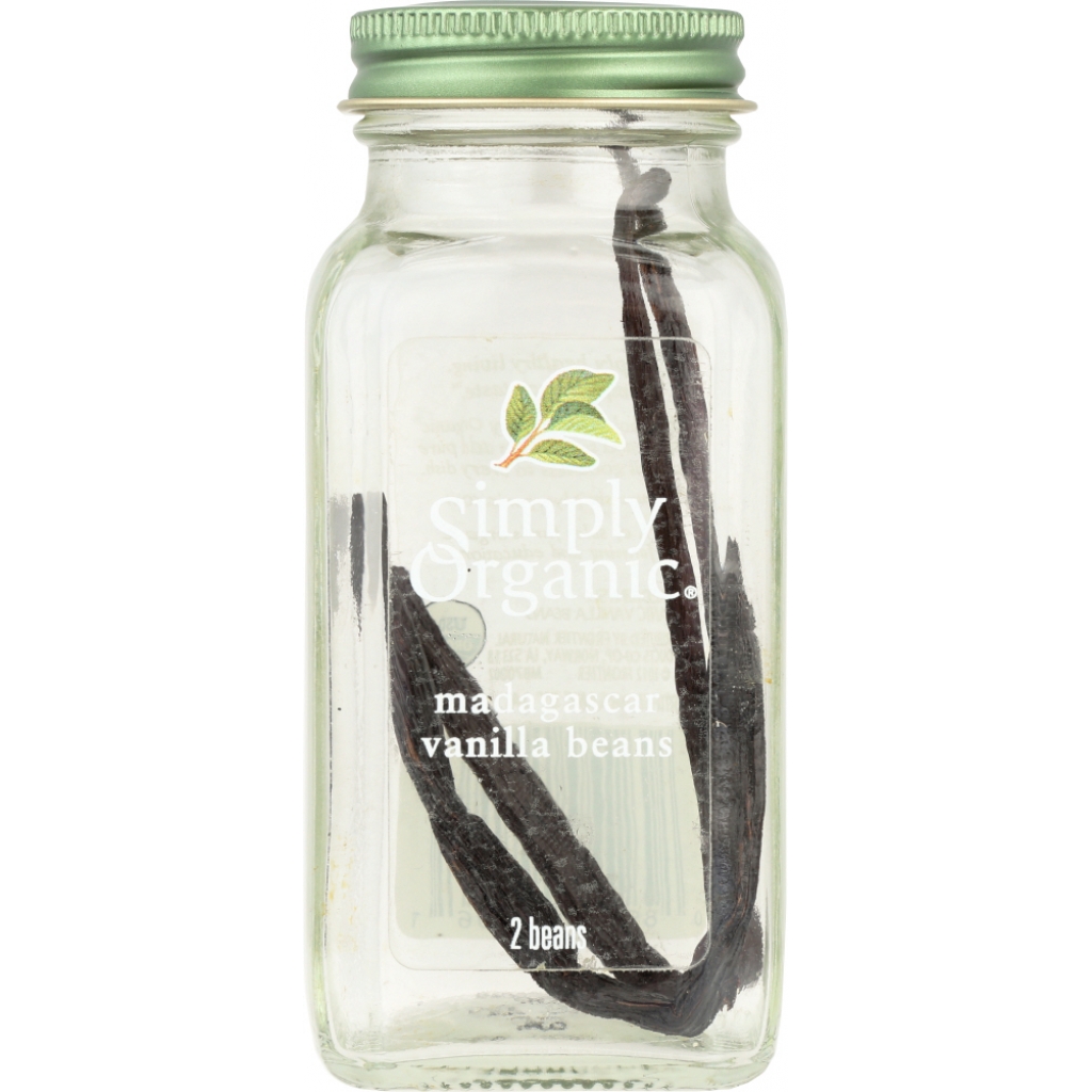 Organic Madagascar Vanilla Beans, 2 pcs