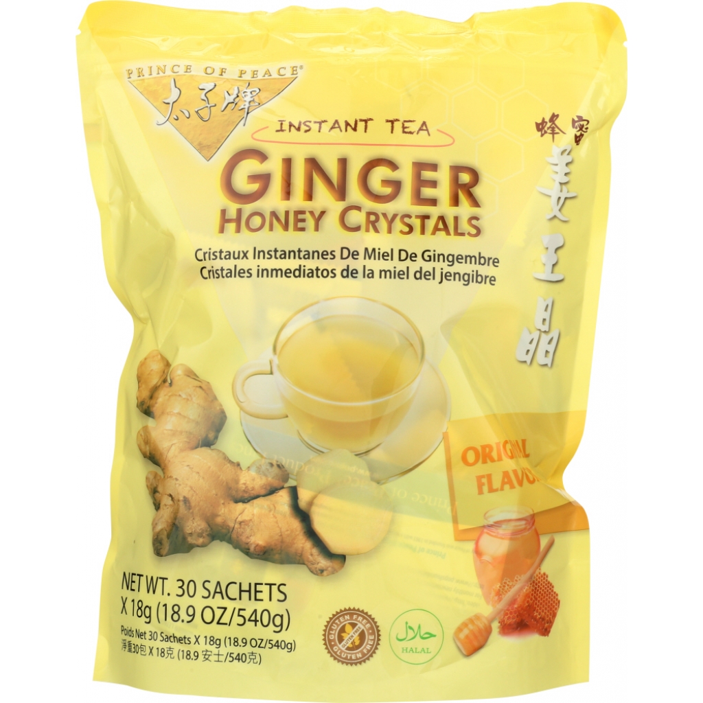 Instant Tea Original Ginger Honey Crystals - 30 Bags