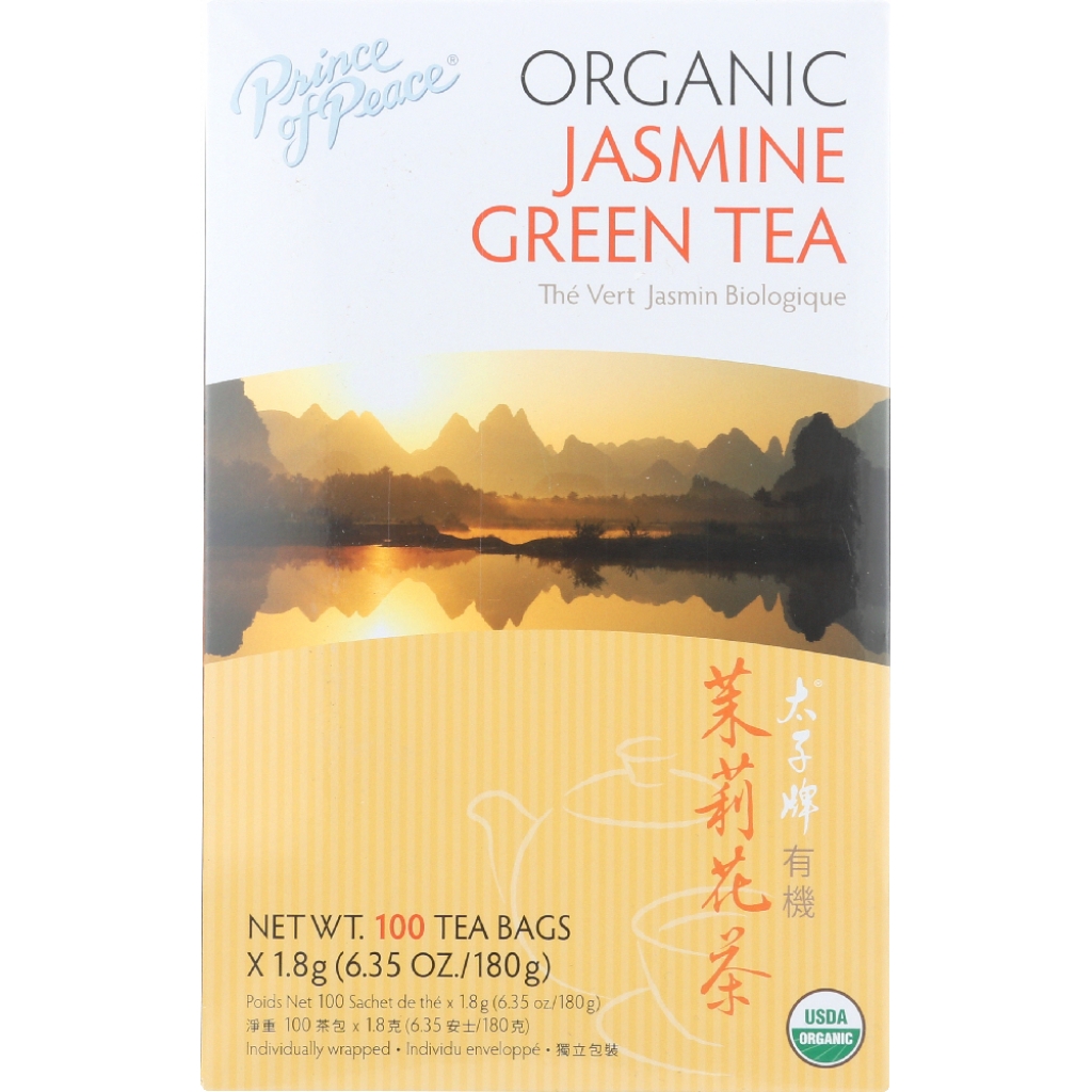 Prince of Peace Organic Jasmine Green Tea, 100 bags